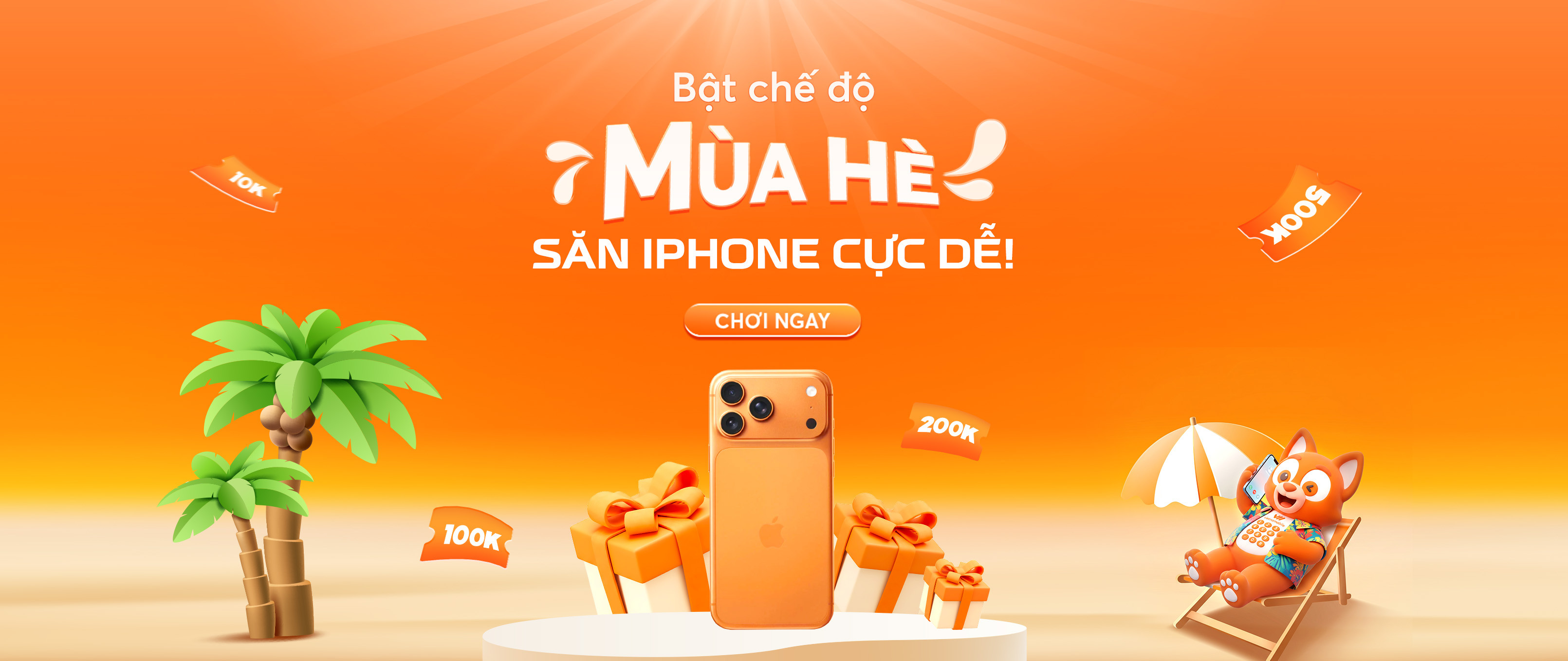 Bật chế độ mùa hè- Săn iphone cực dễ